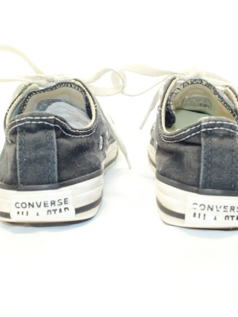 Converse Chuck Taylor All Star Youth Size 1 Black Low Top Sneakers - 3J235